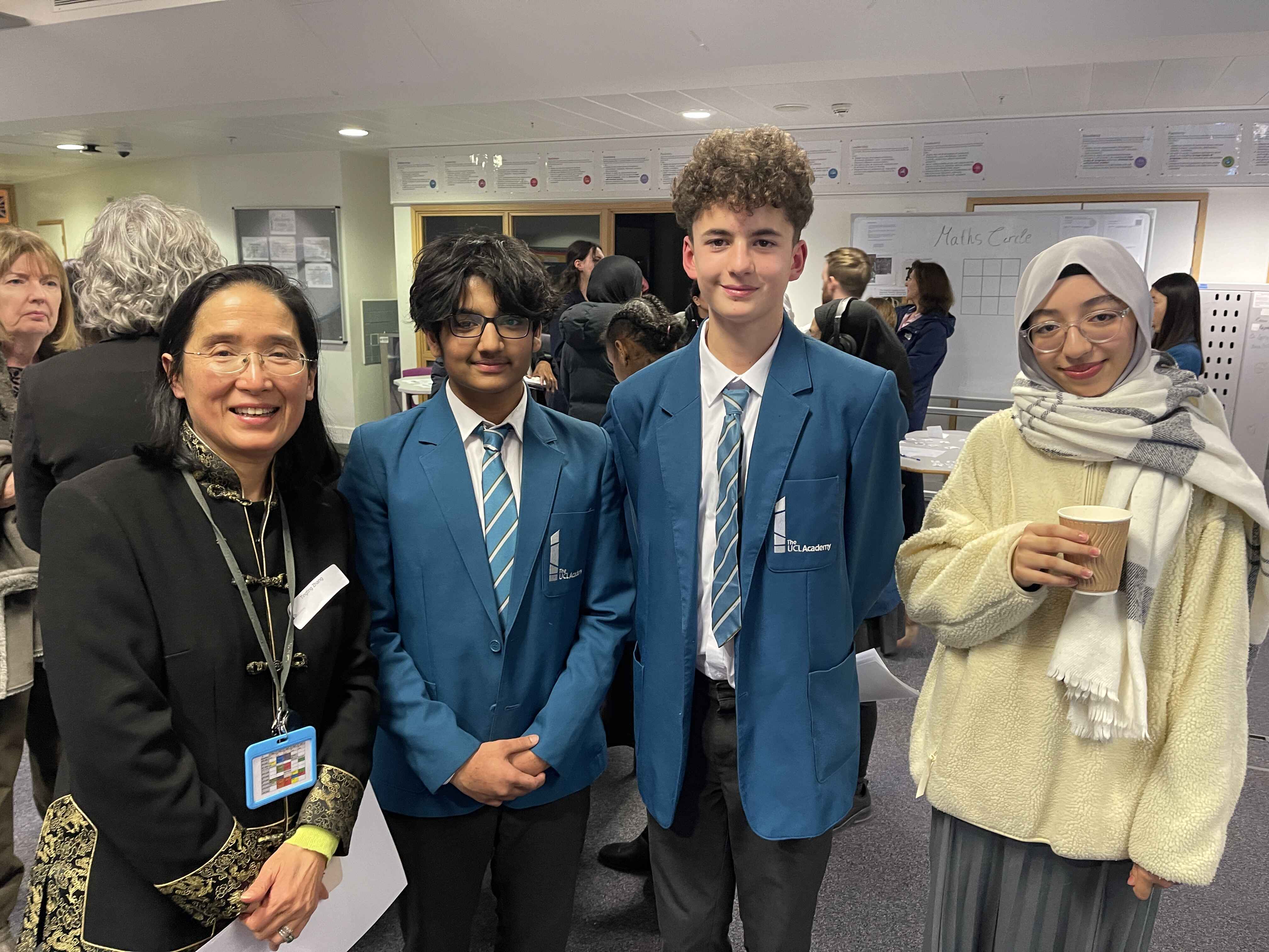 Tingting Zhang and her Year 10 students Aman Nadaf, Anis Mechik, Mordjana Kara-Abdellah