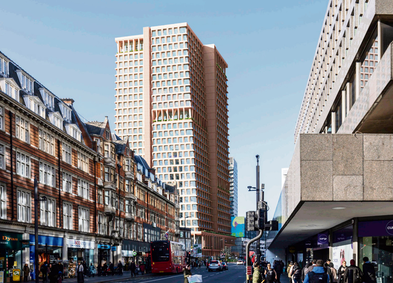 Impression of the proposed Euston Tower