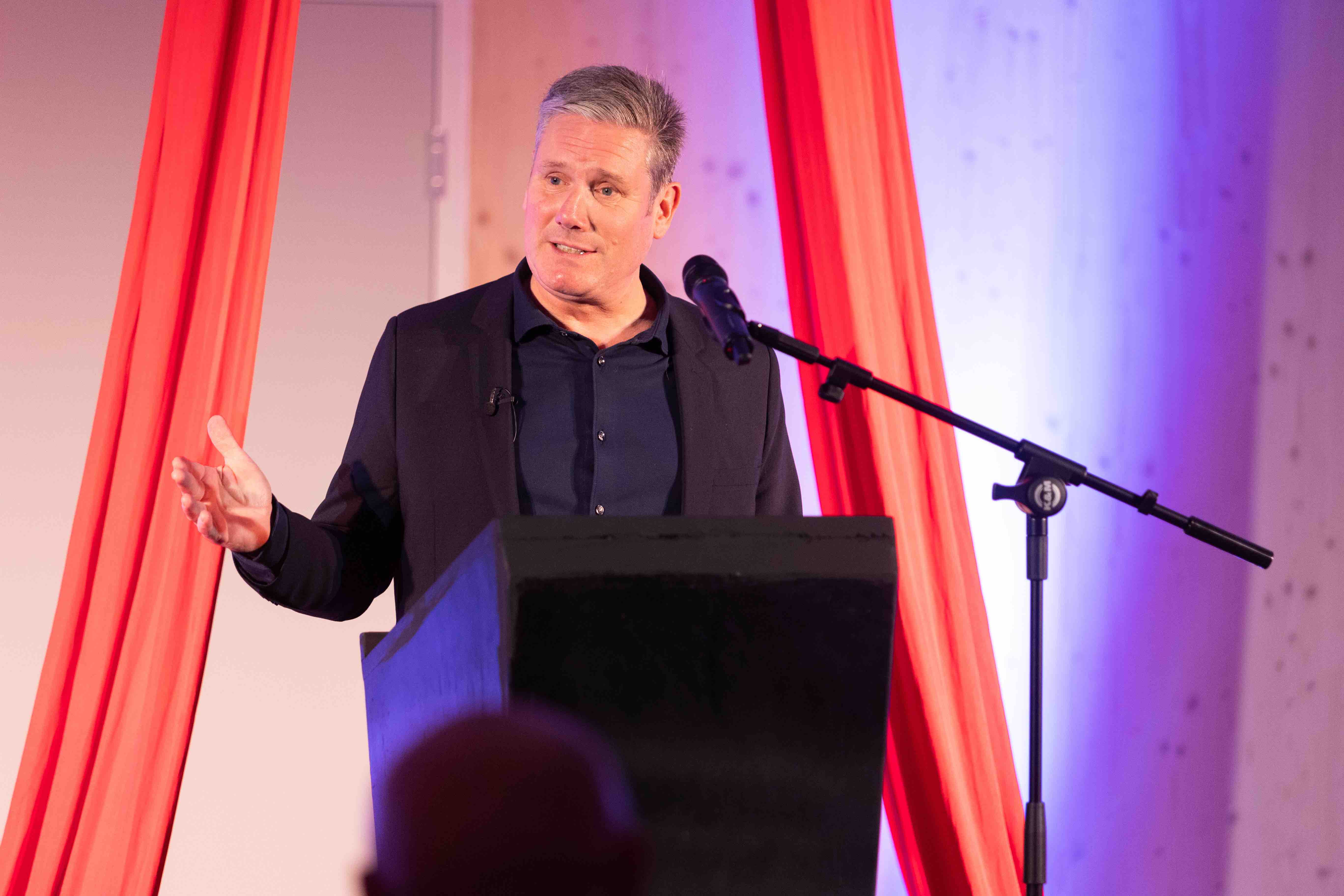 Keir Starmer at the opening of Roundhouse Works, (c) John Williams